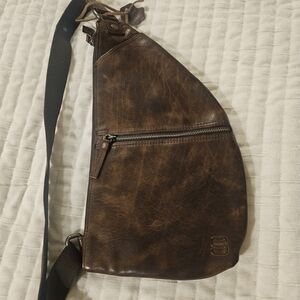 Brown Leather Crossbody Bag